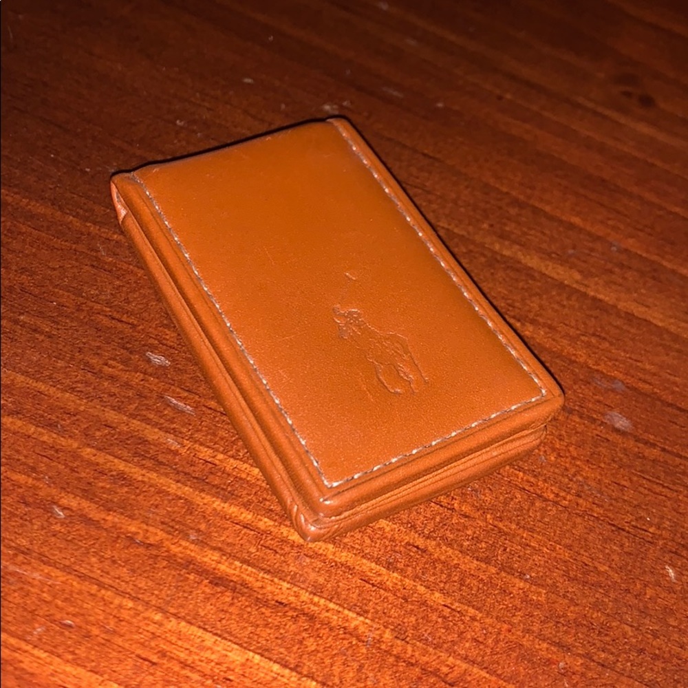 Polo leather money clip (magnetic)
